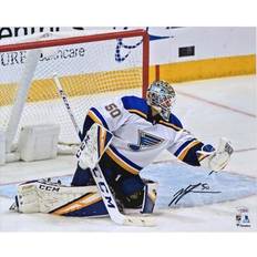 Fanatics St. Louis Blues Jordan Binnington Autographed Glove Save Photograph