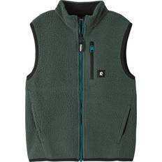 Boys Fleece Vests Children's Clothing Reima Kid's Turkis Vest - Thyme Green (5200010A-8510)