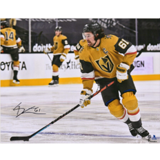 Fanatics Vegas Golden Knights Mark Stone Autographed 16" x 20" Gold Jersey Skating Photograph