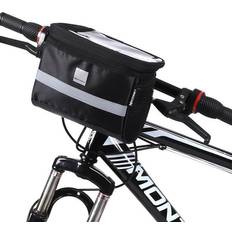 Bicycle Handlebar Bag With Window For Touch Phone 2L Black WBB12BK Universal