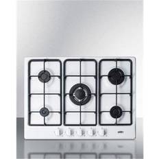 Camping Cooking Equipment Summit GC5271W 27 in. 5 Burner Gas Cooktop & White Finish