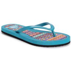 Turquoise - Women Flip-Flops Muk Luks Peri Women's Sandal 11-12