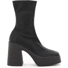 Skyla Chunky Platform Ankle Boots - Black