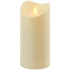 Plastic LED Candles LumaBase Pillar LED Candle 7"