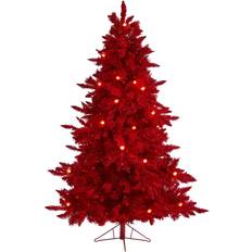 PVC Interior Details Nearly Natural 6 ft. Flocked Fraser Fir Christmas Tree 72"