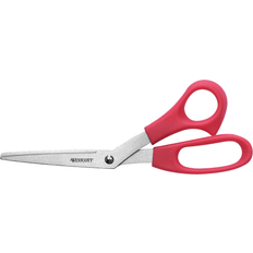 Red Desktop Stationery Westcott All Purpose Value Scissors, 8"L Bent, Red