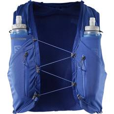 Running hydration vest Salomon Adv Skin 12 With Flasks Hydration Vest Blue XL