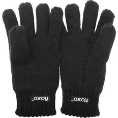 Floso Kid's Knitted Thermal Thinsulate Gloves - Black (UTGL236)