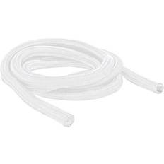 DeLock Braided Sleeving self-closing Flettet hylster 2 m hvid
