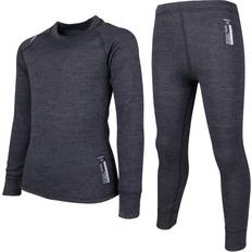 Kid's Merino Underwear Set- Black Melange