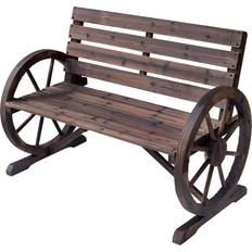 Gray Garden Benches OutSunny Outdoor Durable Wood Bench Garden Bench