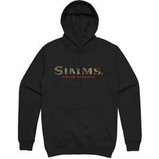 Simms Sort Fiskejakker Simms Logo Hoody Black-M