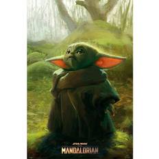 Star Wars The Mandalorian The Child Green Green Poster