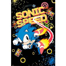 Multicolor Decoraciones de Pared Close Up Poster Sonic Speed 91.5 x 61 cm Póster