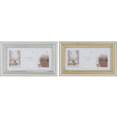 Krystal Rammer Dkd Home Decor Luxury Sølvfarvet Gylden Traditionel (46,5 x 2 x 28,5 cm) (2 enheder) Ramme