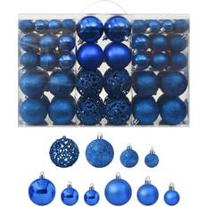 PVC Décorations de Sapin de Noël vidaXL Christmas Ball Décoration de Sapin de Noël 100pcs