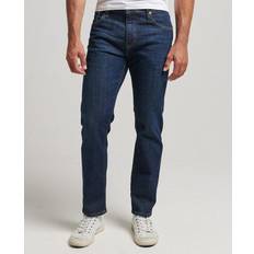 Superdry Herr Jeans Superdry Vintagejeans Med Rak Passform Straight Cut - Marinblå