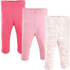 Luvable Friends Baby Girl's Leggings 3-pack - Pink Rose