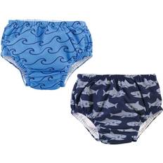 Blue Swimwear Hudson Baby 2-Pack Whales Swim Diapers