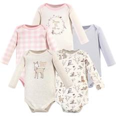 Hudson Baby 5-Pack Heart Long Sleeve Bodysuits