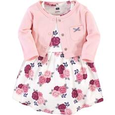 Organic/Recycled Materials Other Sets Hudson Baby Dress &Cardigan - Blush Floral