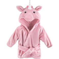 Long Sleeves Bath Robes Children's Clothing Hudson Hooded Fleece Robe - Pink Unicorn