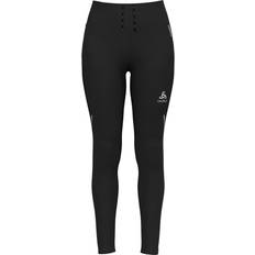 Femme Pantalons Thermiques Odlo Collant De Ski De Fond Ceramiwarm Leggings - Black Female