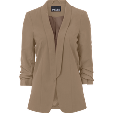 Braun - Damen Jacketts Pieces Long Classic Blazer