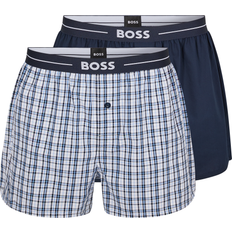 HUGO BOSS Bleu Sous-vêtements pour hommes HUGO BOSS Lot de 2 Shorts Boxer en Coton - Taille - Bleu