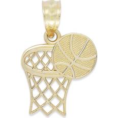 Macy's Women Charms & Pendants Macy's Basketball and Hoop Charm - Gold