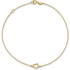 Heart Anklet - Gold