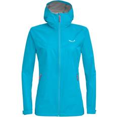 Salewa Puez Aqua 3 Powertex Hardshell Jacket Women - Maui Blue