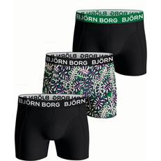 Björn Borg Intimo maschile Björn Borg Boxerkalsong 3-pack, Svart/Print