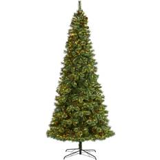 Interior Details Nearly Natural Mountain Pine Artificial with Lights and Pine Cones, 120" Unisex Christmas Tree