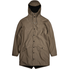 Braun - Damen Regenjacken & Regenmäntel Rains Long Jacket Unisex - Wood