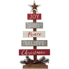 Decorations GlitzHome Sign Table Tree Decoration 20.1"