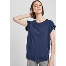 Urban Classics Camiseta de Extended Shoulder - Azul