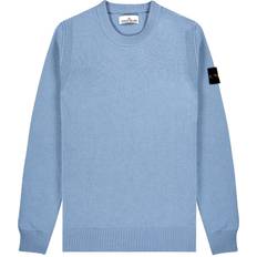 Stone Island Lambswool Crew Neck Knit Blue