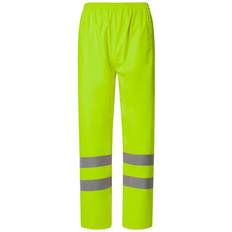 Unisex - Yellow Trousers & Shorts Yoko Unisex Adult Flex U-Dry Hi-Vis Over Trousers (Yellow)