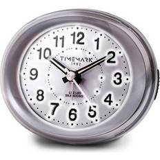 Sølv Bordure Timemark Analogt vækkeur Timemark Sølvfarvet (9 x 9 x 5,5 cm) Bordur