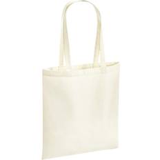 Återvunna material Tygkassar Westford Mill Cotton Recycled Tote Bag (One Size) (Natural)