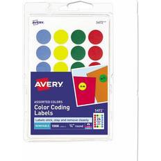 Office Supplies Avery Rainbow Packs Round Color Coding Labels