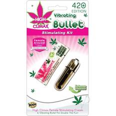 Zilver Vibrators High Climax Vibrating Bullet Stimulating Kit w/Hemp Seed Oil Silver