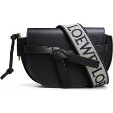 Roll Top Crossbody Bags Loewe Mini Gate Dual Bag - Black