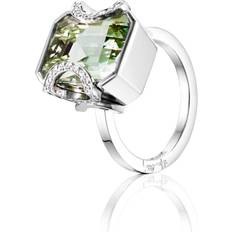 Efva Attling Little Magic Star Green Quartz Ring - Gull