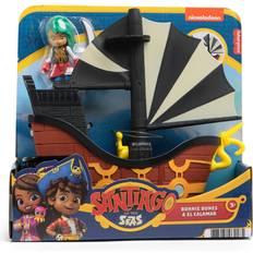 Jouets à Pousser Fisher-Price Nickelodeon Santiago of The Seas Bonnie Bones Figure & El Calamar Pirate Ship Toy