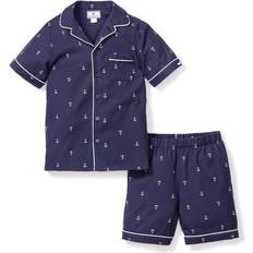 Girls Pajamases Children's Clothing Petite Plume Portsmouth Anchors Short Sleeve Two-Piece Pajamas