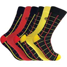 6 pcs Socks Sock Snob Men's Colourful Patterned Bamboo Socks 6-pack