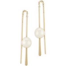 Saks Fifth Avenue Bloomingdale's Fine Collection Cultured Freshwater Baroque Pearl Drop Earrings in 14K Yellow Gold Exclusive