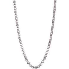 Effy Men Necklaces Effy Men's Sterling Round Box Chain Necklace